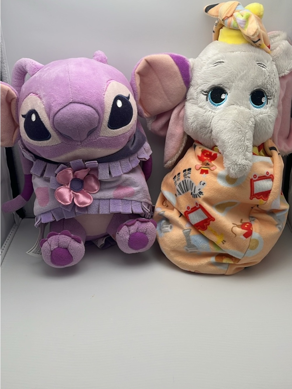Plush Purple Cartoon Elephant Stuffed Toy - Soft Cuddly Companion